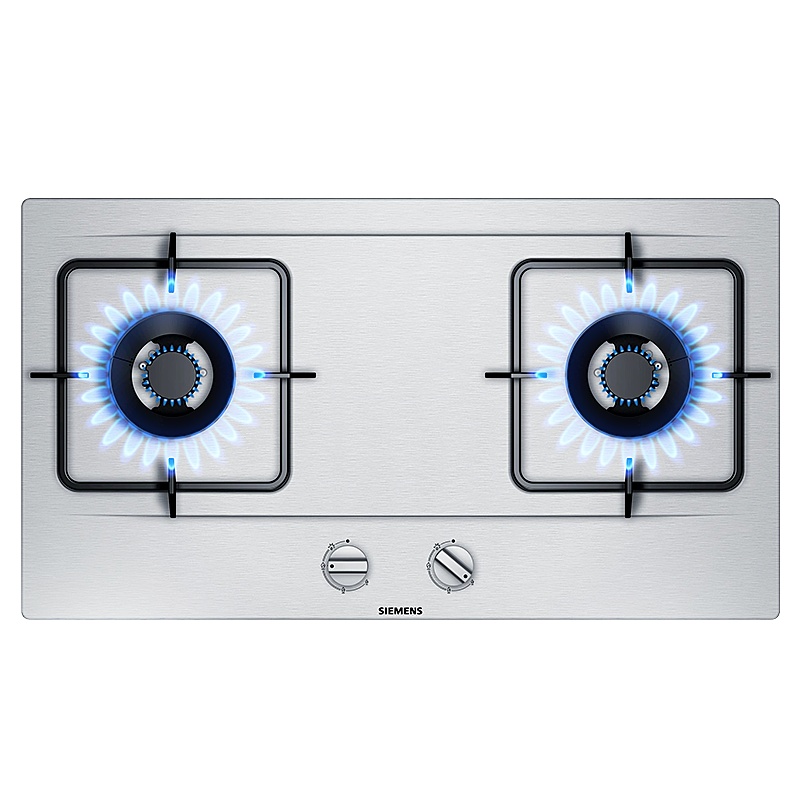 西门子嵌入式燃气灶JZT-ER7EA257MP不锈钢精工面板,双眼灶具 天然气