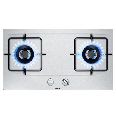 西门子嵌入式燃气灶JZT-ER7EA257MP不锈钢精工面板,双眼灶具 天然气