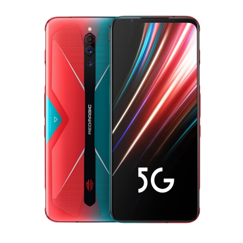 努比亚(nubia) 红魔5G 电竞游戏手机 全网通5G 12GB+256GB 赛博霓虹 移动联通电信5G手机骁龙865 144Hz屏幕刷新率 内置风扇散热 红魔4代5g透明版