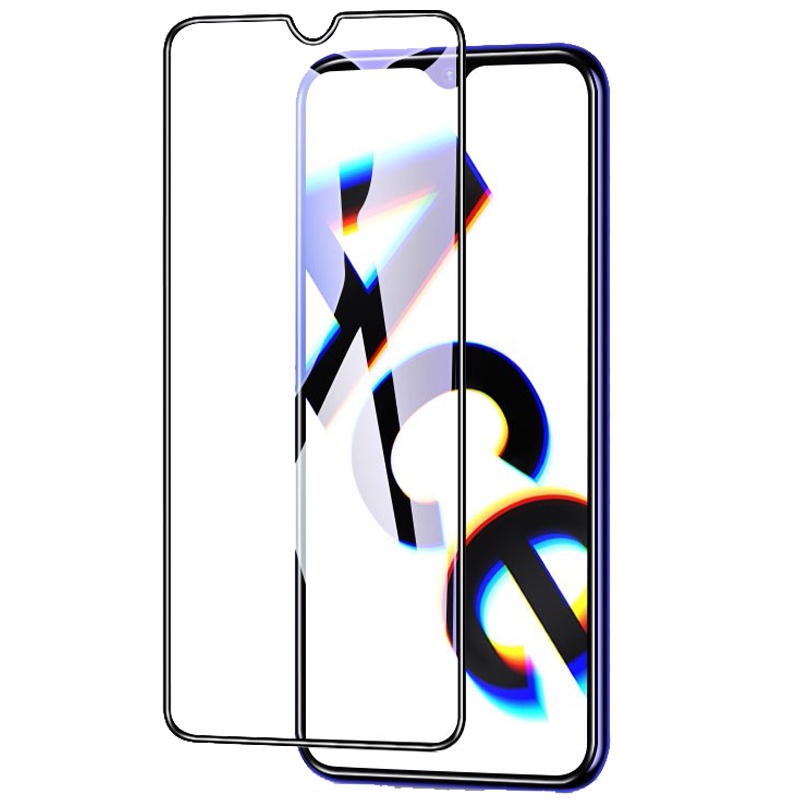 [买2送磨砂壳]轻万适用opporenoace钢化膜全屏黑色高清透明防摔贴膜oppo手机保护膜全玻璃