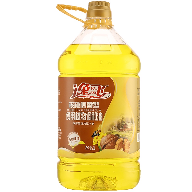 逸飞 核桃原香食用调和油5L食用油