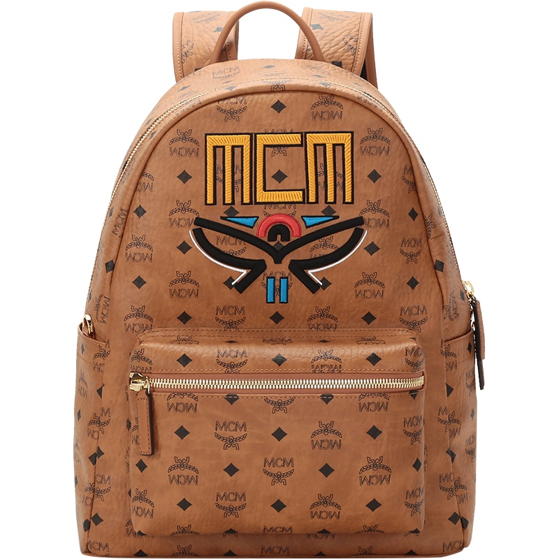 MCM 男女中性 涂层帆布双肩背包中号 MMKBSVE19