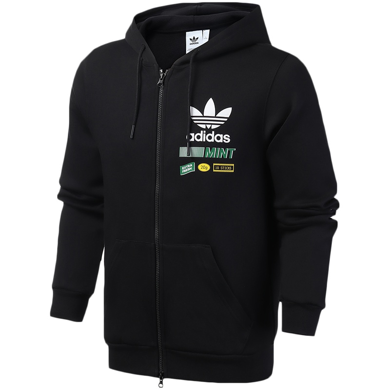 adidas阿迪达斯三叶草男装运动服休闲连帽外套夹克FP7701