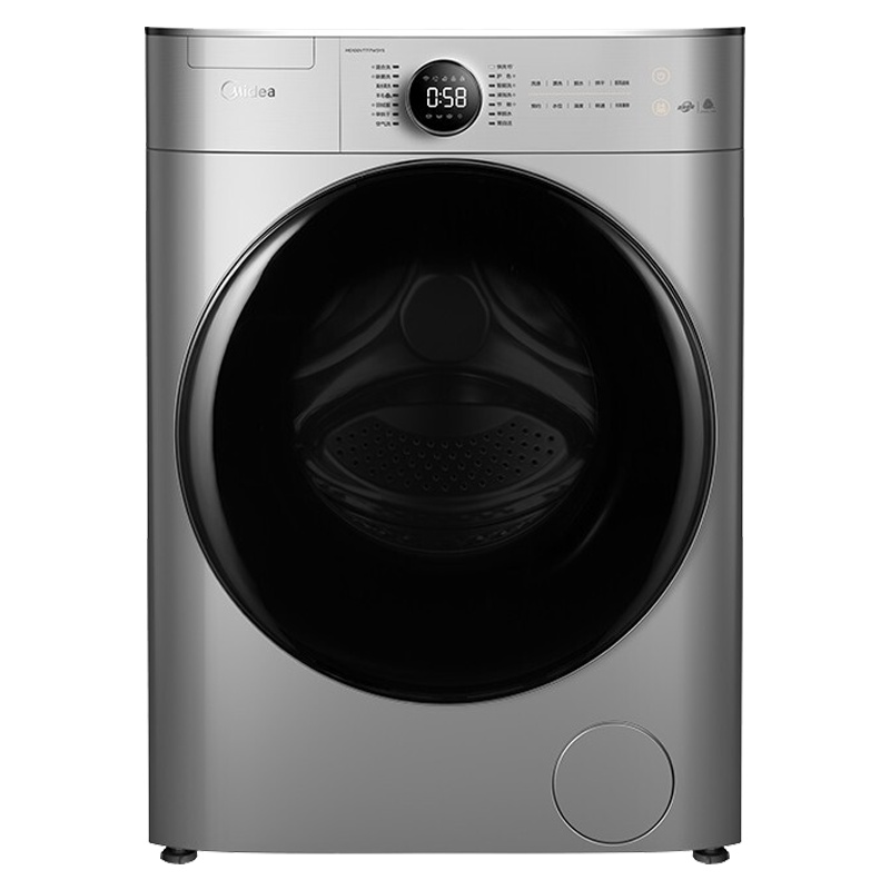 美的(Midea)MD100VT717WDY5 10公斤全自动洗衣机直驱变频滚筒洗衣机干衣机 洗干一体机 微蒸汽空气洗