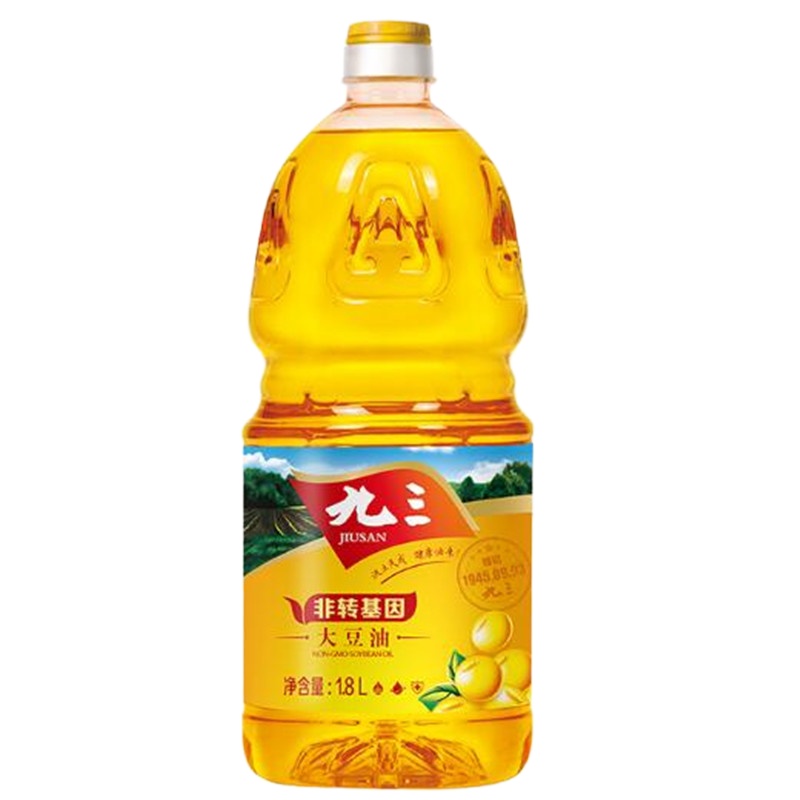 九三 非转基因 大豆油 一级 1.8L 6桶/箱(单位:桶)