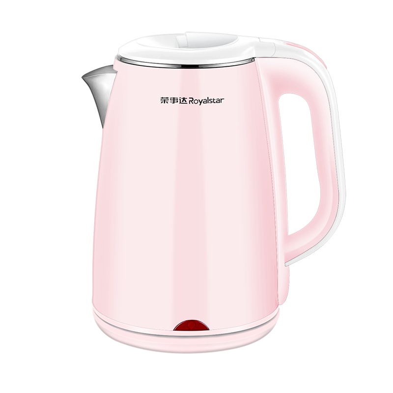 荣事达(Royalstar)电热水壶电水壶304不锈钢内胆1.8L容量三层防烫暖水壶烧水壶开水壶GS18A23(粉色)