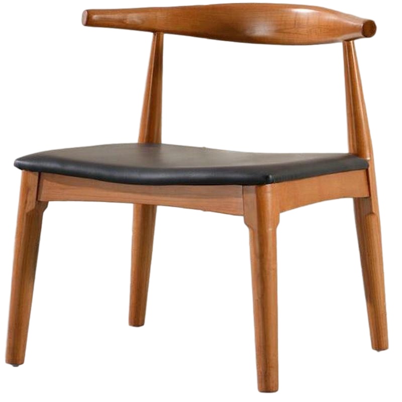 逐鹿中原实木椅餐椅简约椅HFHC-614洽谈椅牛角椅简约