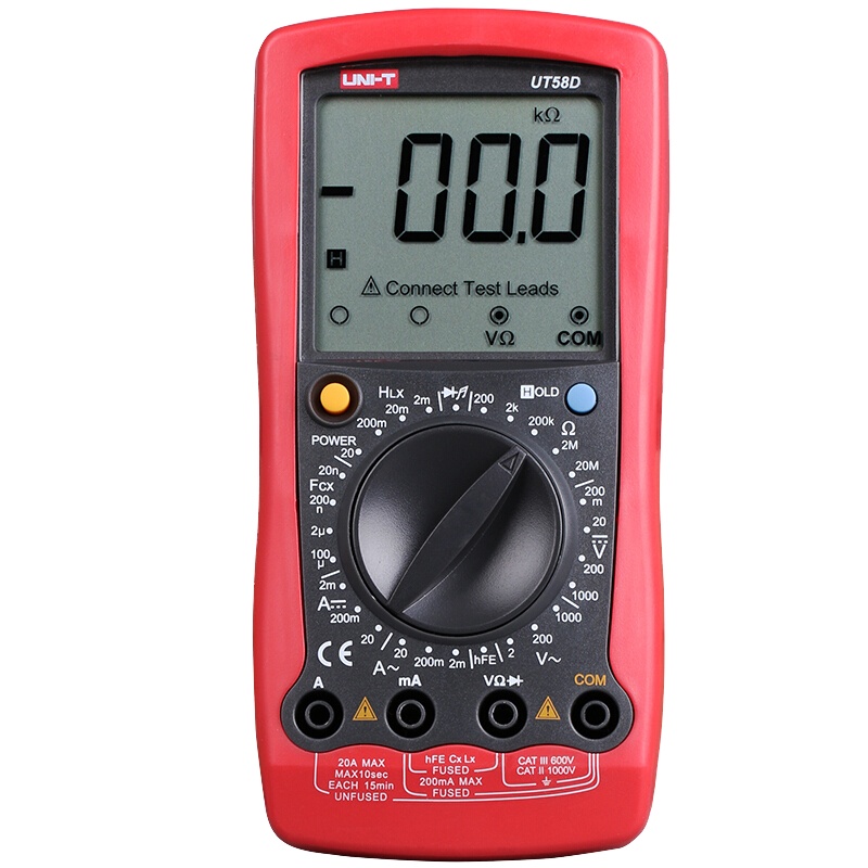 优利德(UNI-T) UT58D 大屏数字万用表 通用型手持多用表