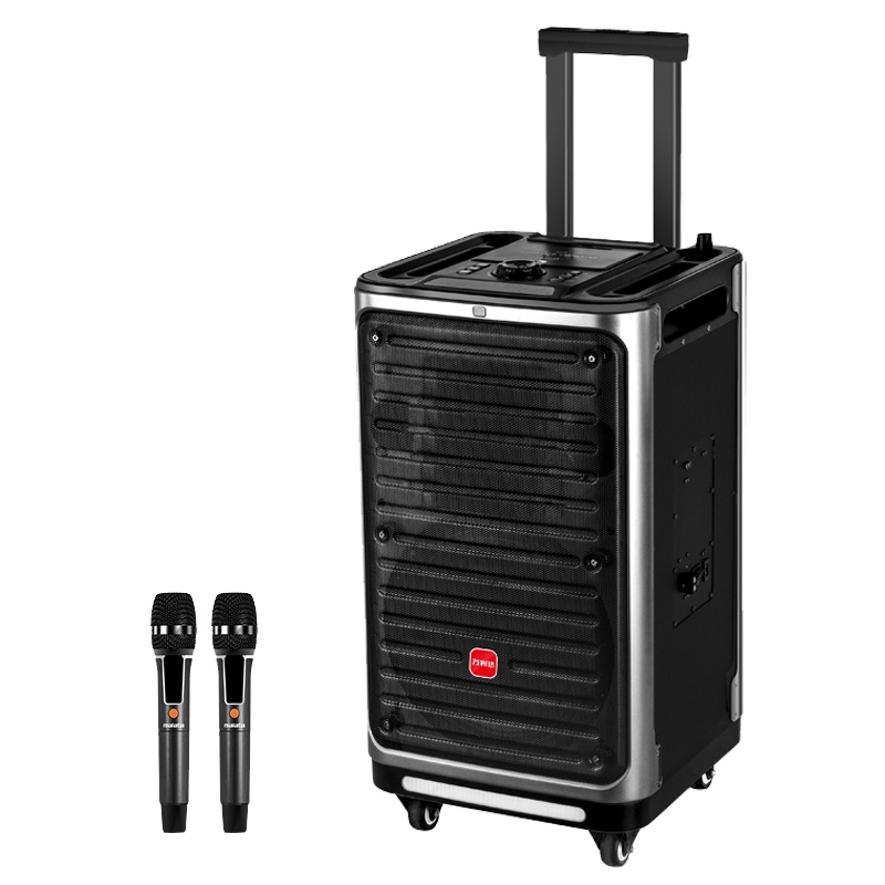 万利达(malata)9811广场舞播放器音响户外 演出直播大功率拉杆音箱家用唱k歌 外置声卡带无线话筒大声音 黑色