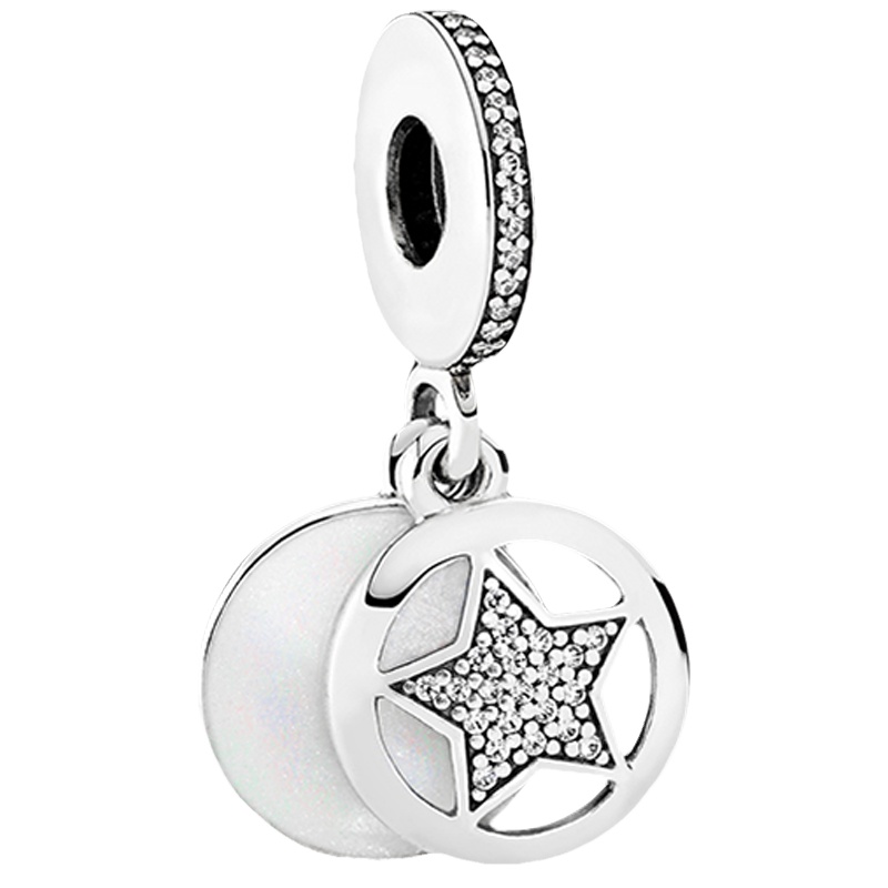 PANDORA潘多拉 友谊之星 925银珐琅串珠吊饰