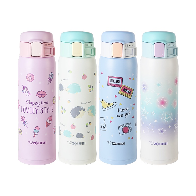 象印(ZO JIRUSHI)保温杯SM-SG48 进口304不锈钢保温杯 女士男士真空车载杯子 进口便携弹盖杯保温保冷杯