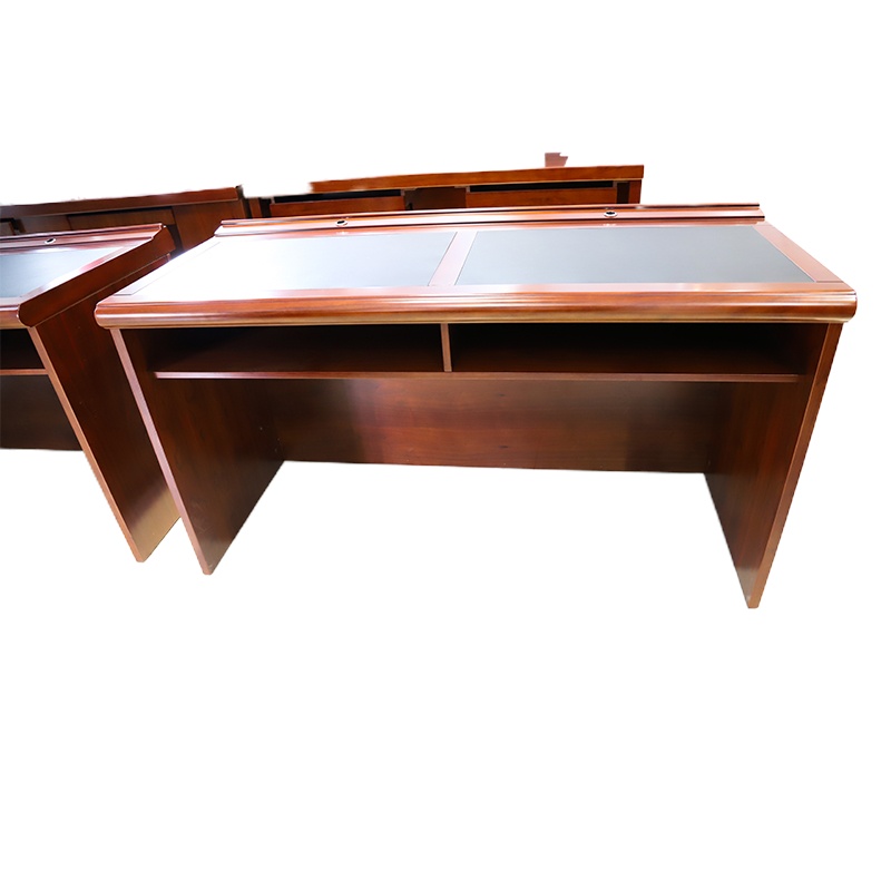 广圣GS 1.4米发言台 实木长条形演讲台 大型主持人演讲台 演讲台 会议桌 培训桌