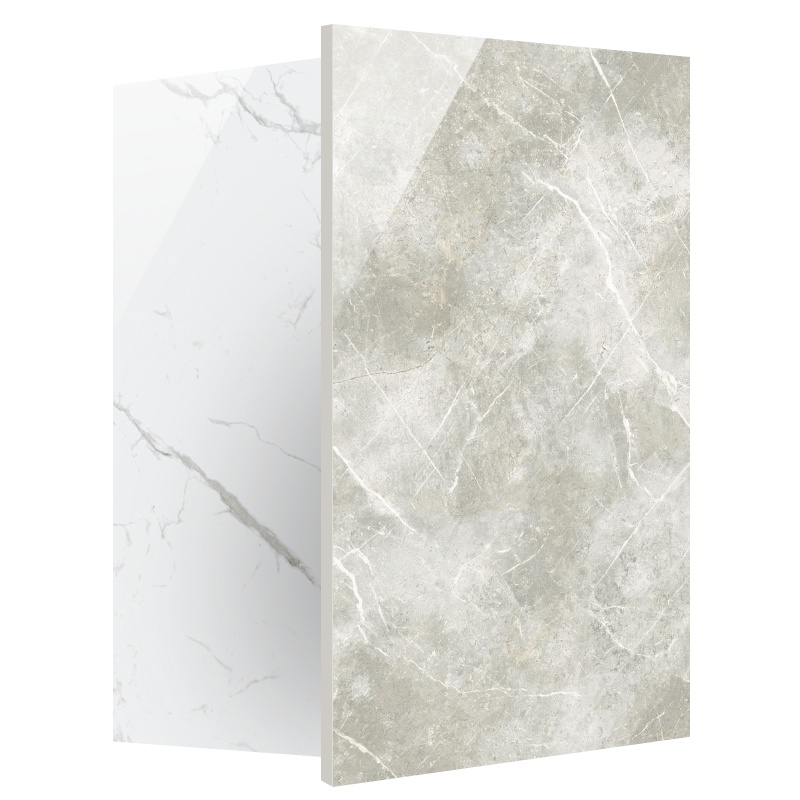 斯米克瓷砖 至尊石幻影灰 客餐厅墙地砖900*1800大理石纹白色通体