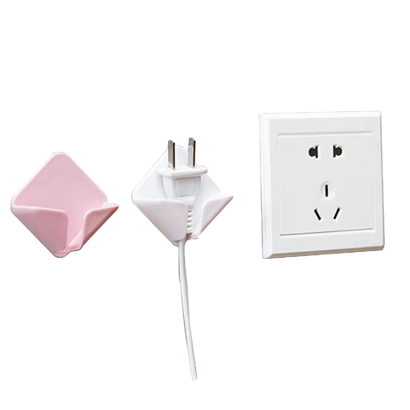 炎禹 免打孔插头挂钩粘贴式电源线插座 10个装