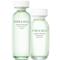 PURE&MILD泊美套装鲜纯珍萃面部护肤品两件套水150ml+乳液120ml保湿补水滋润官方旗舰店官网专柜正品-水润型