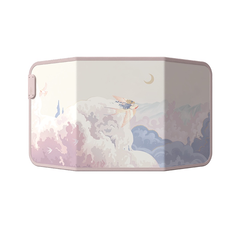 冇心liberfeel暖脚宝办公室暖脚器暖脚垫女生冬季暖腿桌下取暖器暖脚电暖器过冬必备加热垫看电视取暖-雾粉云端