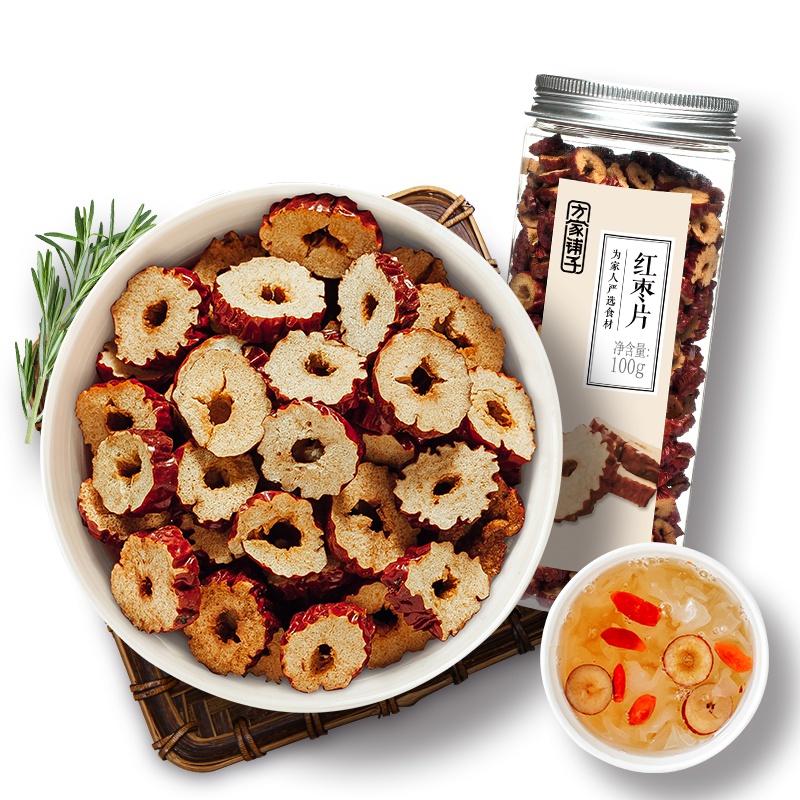 方家铺子 红枣片100g/瓶 红枣子泡茶煲汤炖菜