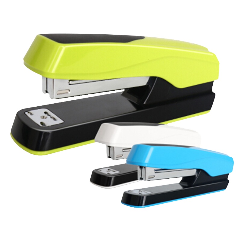得力0427 省力基础型订书机6只/组 颜色随机