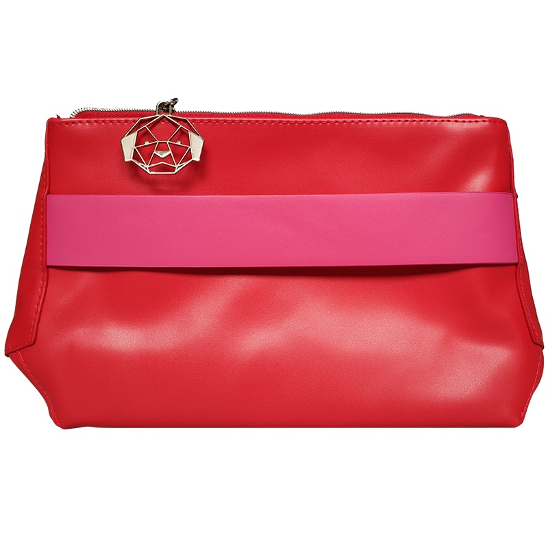 LANCOME 兰蔻红色贝壳手拿包