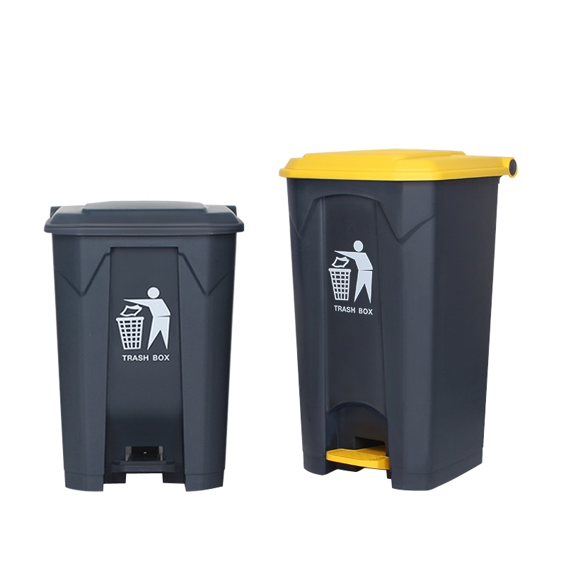 脚踏垃圾桶 加厚大号工业商用环卫厨房清洁塑料垃圾箱 87L