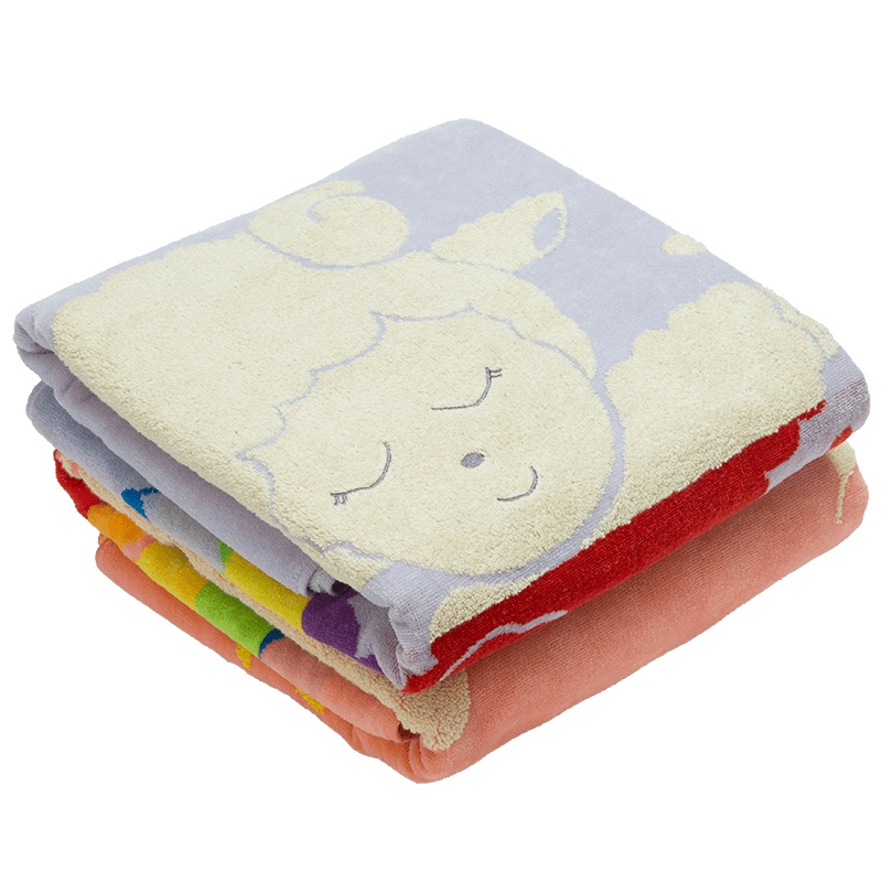 棉田棉花羊儿童毛巾被卡通可爱全棉毛巾毯柔软舒适透气CFSKT1514
