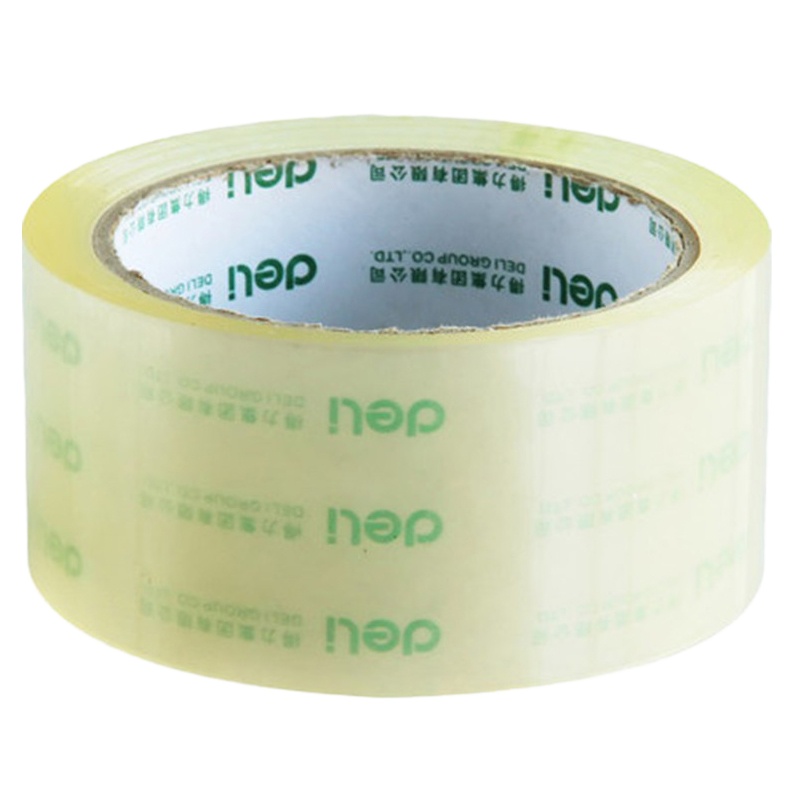 得力(deli)30212透明封箱胶带 6卷/筒48mm*60y 快递打包封箱胶带封箱胶布胶纸封箱器胶带透明胶卷