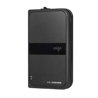 爱国者(aigo)HD816 2TB USB3.0 黑色移动硬盘 多功能无线WIFI 机线一体