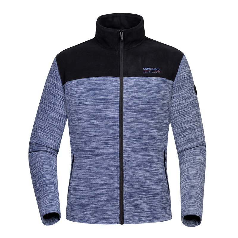 诺诗兰(NORTHLAND)抓绒衣 户外秋冬19款男式运动休闲舒适保暖拼色立领徒步旅游抓绒外套GF085X05