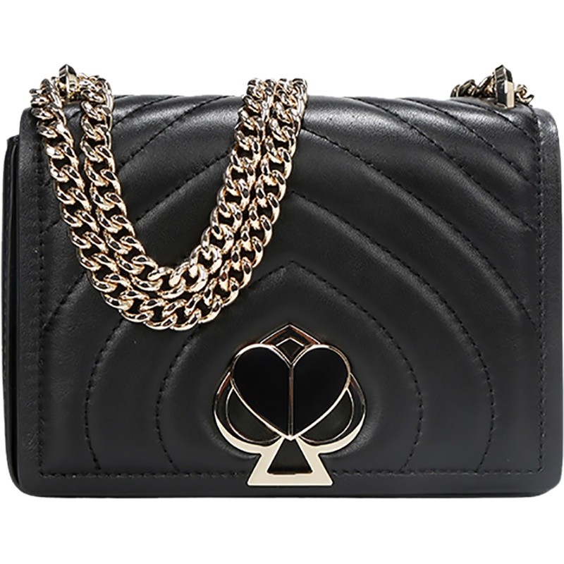 Kate Spade 凯特丝蓓 女士皮质小号旋锁单肩斜挎包链条包 PXRUA478