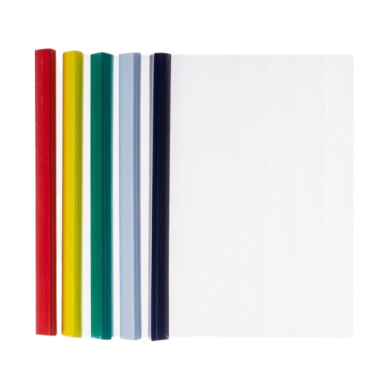 晨光(M&G)ADMN4279 A4大容量拉杆夹透明抽杆夹塑料报告夹简历夹试卷夹资料夹 5个装