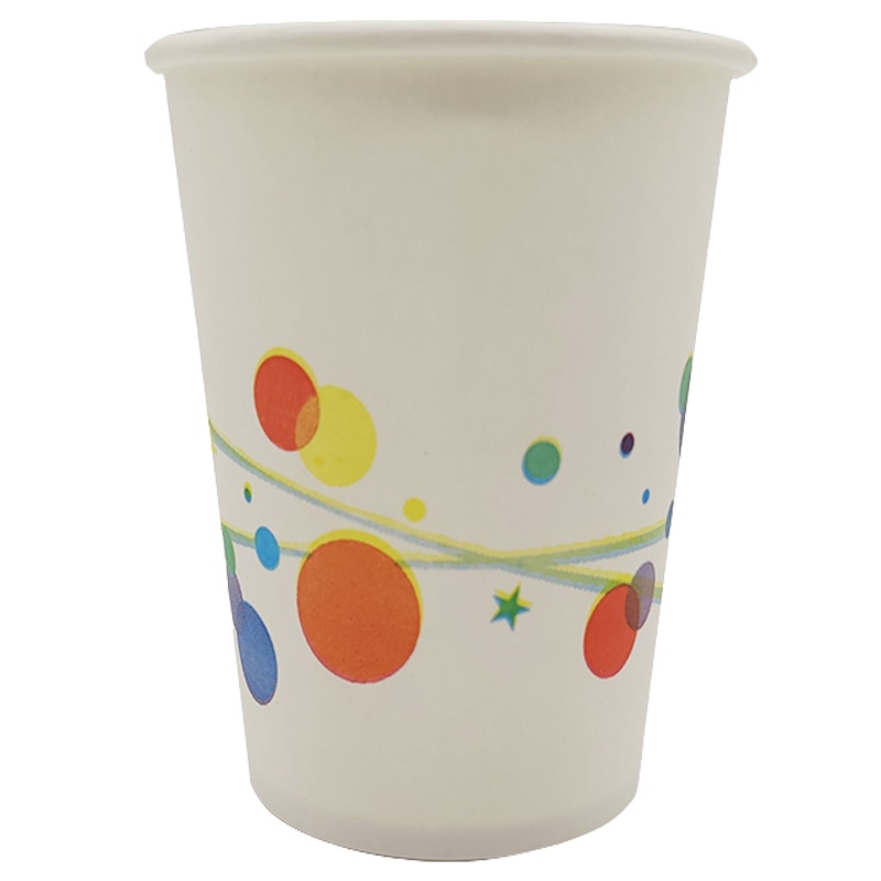 【50只装】汇恒鼎一次性精品纸杯50只*1袋220ml 特级精品加厚纸杯 冷热双用纸杯 家用办公饭店商务特用纸杯