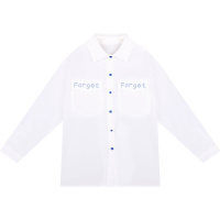 2019新款很仙的上衣纯色日式衬衫女欧货洋气森系学生宽松韩版衬衣