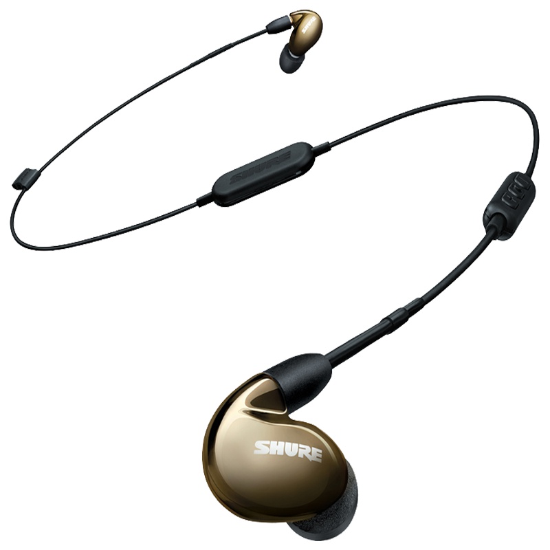 Shure/舒尔 SE846-BT1蓝牙版 四单元动铁HIFI监听入耳式耳机 金色