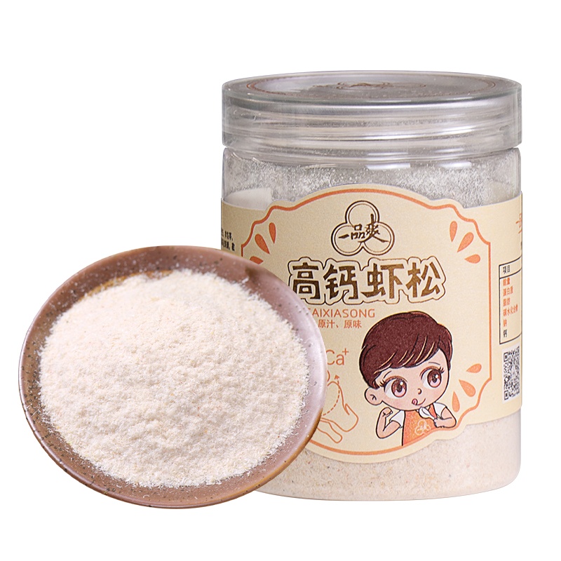 一品爽 高钙虾松80g 海产干 生晒干虾皮粉提鲜 辅食 调味食材