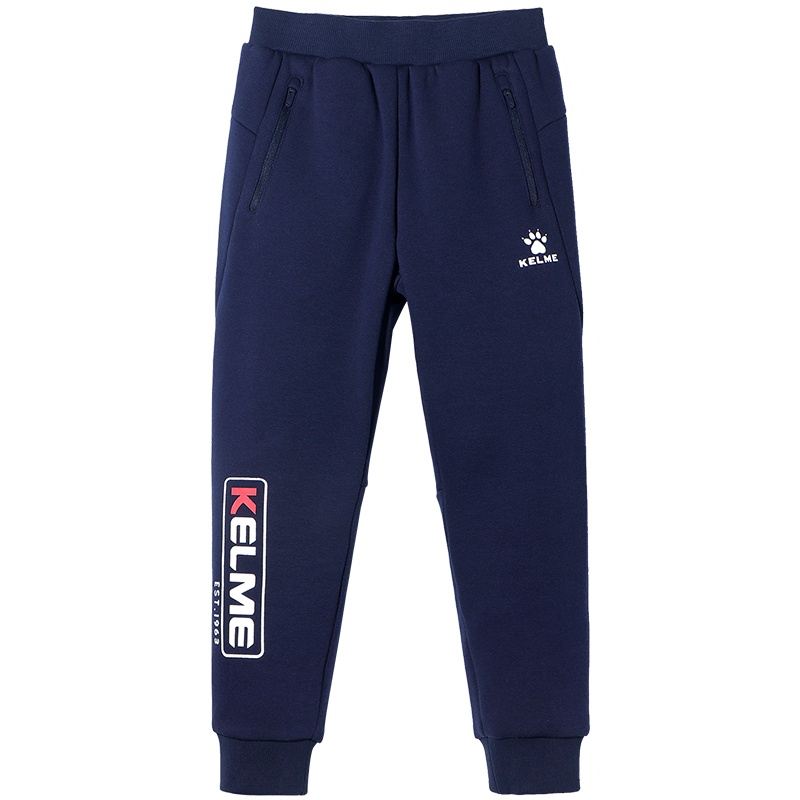 kelme（kids）童装男童加厚运动裤春季2020新款春季长裤子针织裤