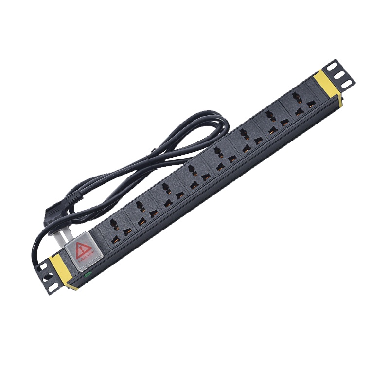 高氏奥尔利网络工程设备插排10A 8位+防雷PDU电源 2500W