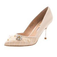 ST&SAT/星期六水钻装饰尖头高跟细跟时尚单鞋女SS91111210