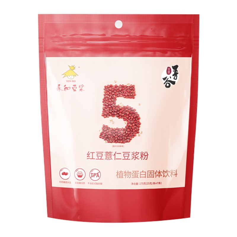 永和豆浆吾谷系列红豆薏仁豆浆粉175g(7条)