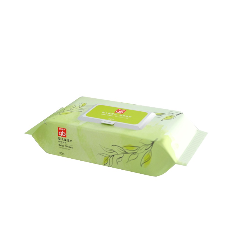 [部分效期到22年8月底 随机发货 介意勿拍]好孩子婴儿湿巾纸巾婴幼儿新生宝宝柔湿巾植物精粹80抽*12包