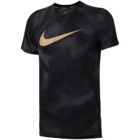 【自营】NIKE耐克男短袖T恤休闲透气运动篮球T恤891611 L 891611-061煤黑+单质金