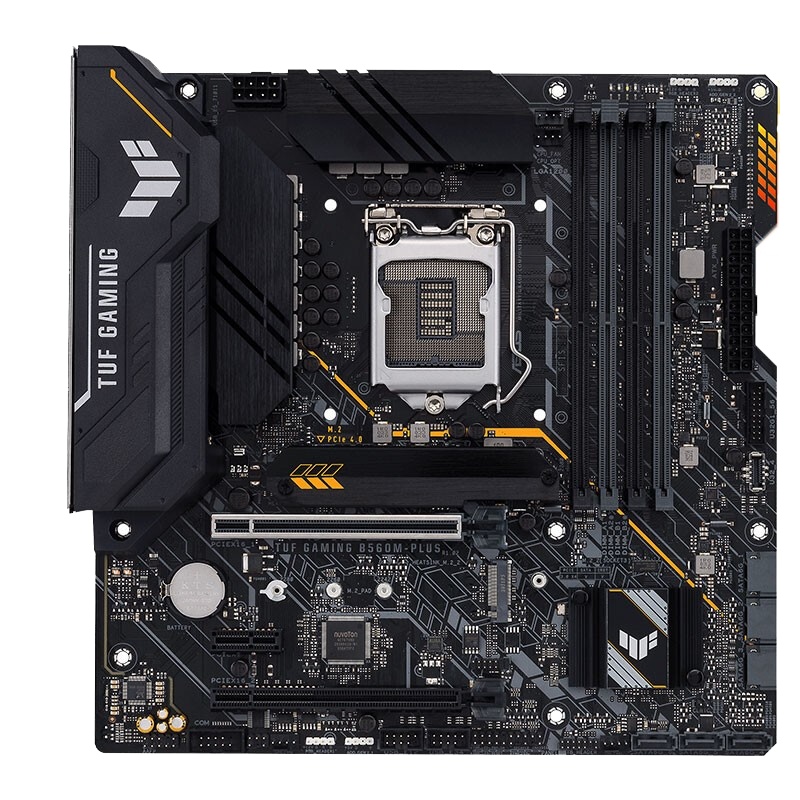 华硕(ASUS)TUF GAMING B560M-PLUS 重炮手主板 支持 CPU 11600KF/11400F/11700(Intel B560/LGA 1200)