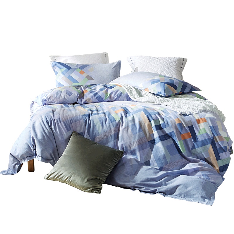 罗莱家纺四件套纯棉全棉斜纹被套床单宿舍床上用品单双人4件套件床上用品四件套床纯棉冬季ins风小清新床品床套毛被子加厚保暖