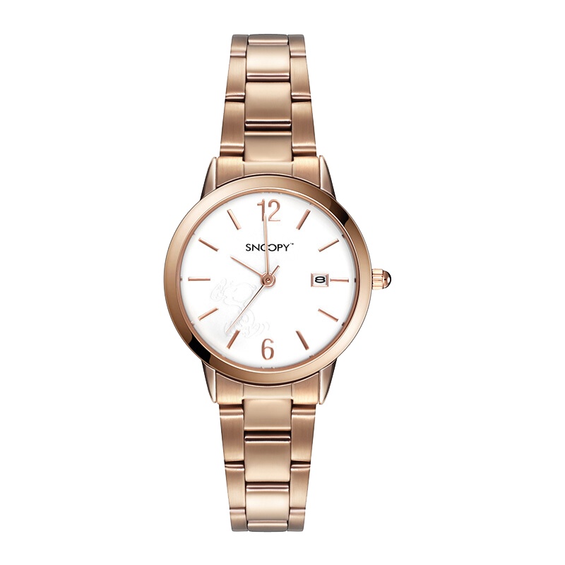 史努比(snoopy)手表女精致小巧迷你小表盘简约气质学生初高中女士表钢带指针式手表防水2021潮流新款石英表