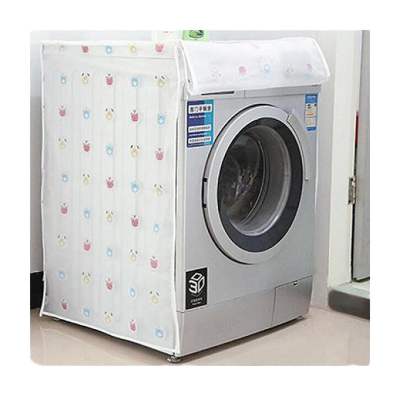 透明防水洗衣机罩 家用全自动波轮滚筒防尘罩洗衣机套子 B款颜色随机发