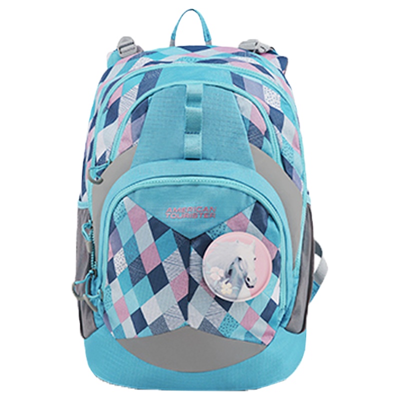 美旅学生书包小学生男童1-3-4五年级6-12周岁女孩儿童减负防水面料双肩背包TH2