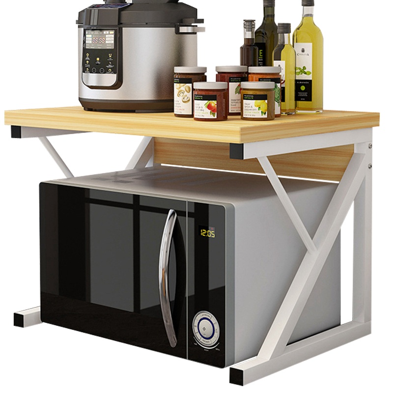 弘拜 台面微波炉架置物架 电饭煲架子 烤箱架子 调料架收纳架 家用办公打印机架子多层复印机架办公桌主机箱收纳架