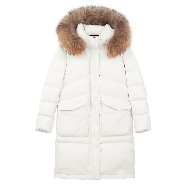 【反季清仓】坦博尔羽绒服女中长款加厚韩版修身收腰大毛领外潮套