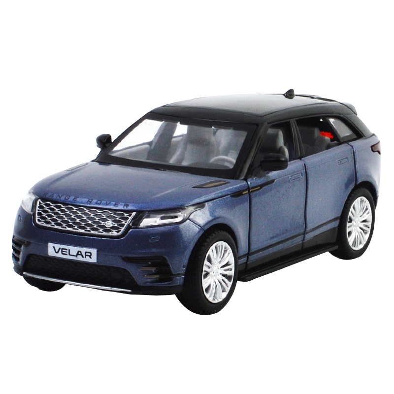 彩珀合金车模型1:32仿真小汽车路虎星脉越野金属车模型6开门回力