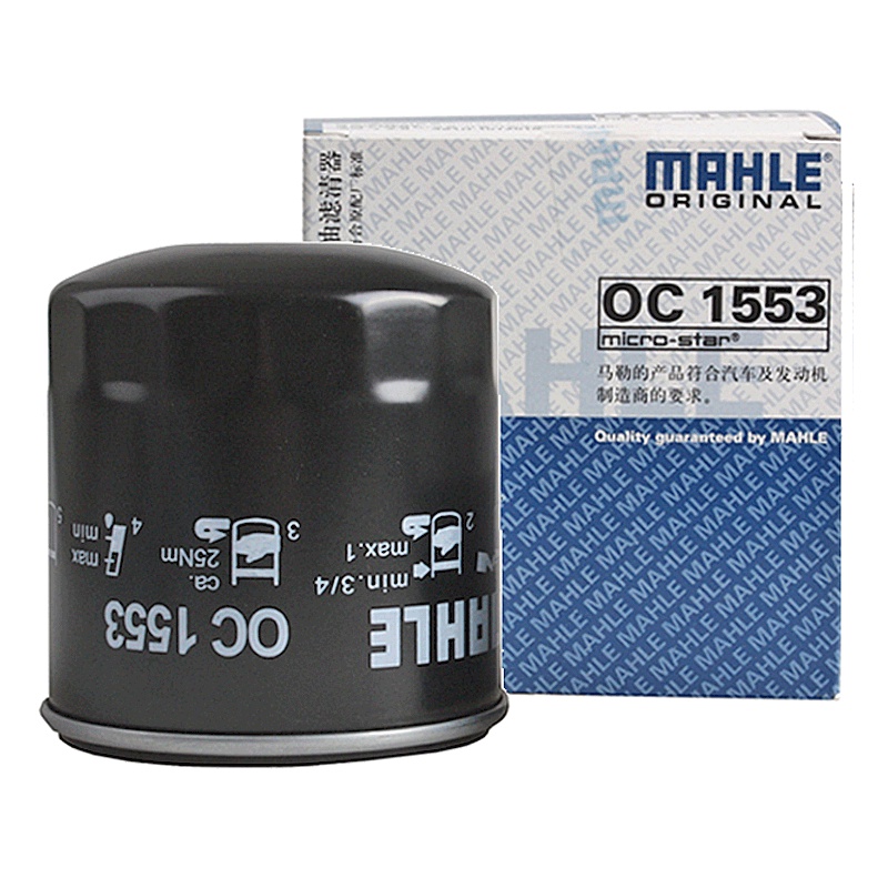马勒(MAHLE)机滤OC1553适配14-16款瑞虎5/16-18款瑞虎7/艾瑞泽M7/11-12款瑞麒G5/瑞麒G6