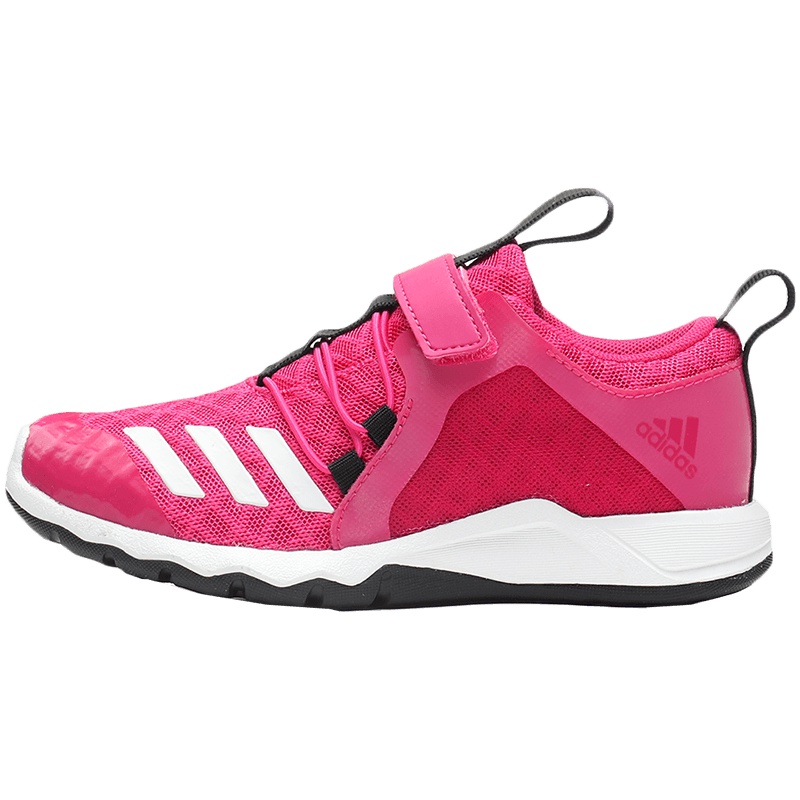 【自营】阿迪达斯女童儿童鞋魔术贴透气跑步休闲运动鞋D97605